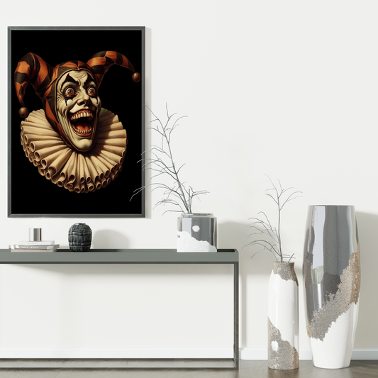 Terror Circus Harlequin Vintage Clown 13" x 19" Fine Art Poster Exclusive