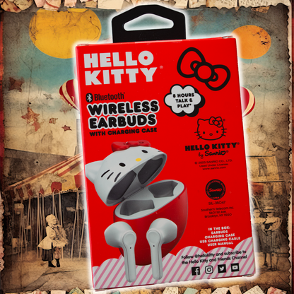 Enjoy Delightful Hours With Your Hello Kitty Wireless Earbuds for Playing Music and Chatting