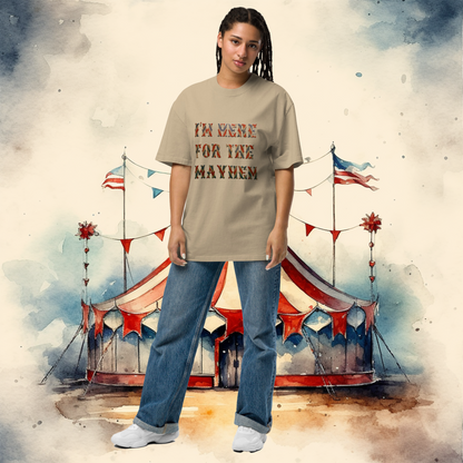 Terror Circus Exclusive "I'm Here For The Mayhem" Oversized faded t-shirt