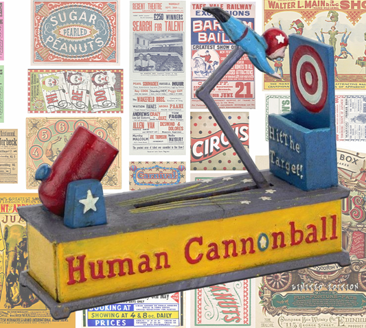 Delightful Circus Human Cannonball Bank