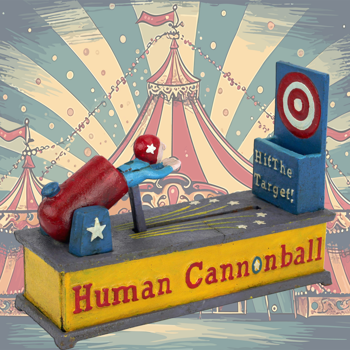 Delightful Circus Human Cannonball Bank