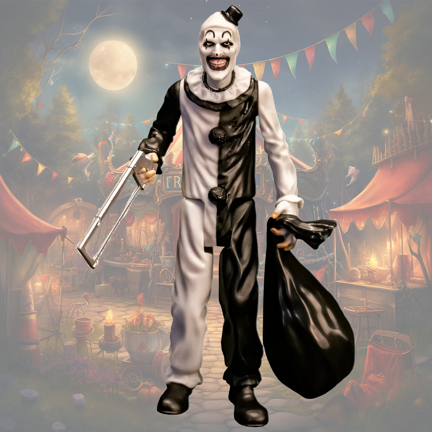 Get Terrified Over And Over With This Terrifier Art The Clown Bloodbath 5" Collectible