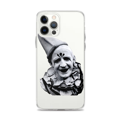 Terror Circus Exclusive Black And White Clown Clear Case for iPhone®