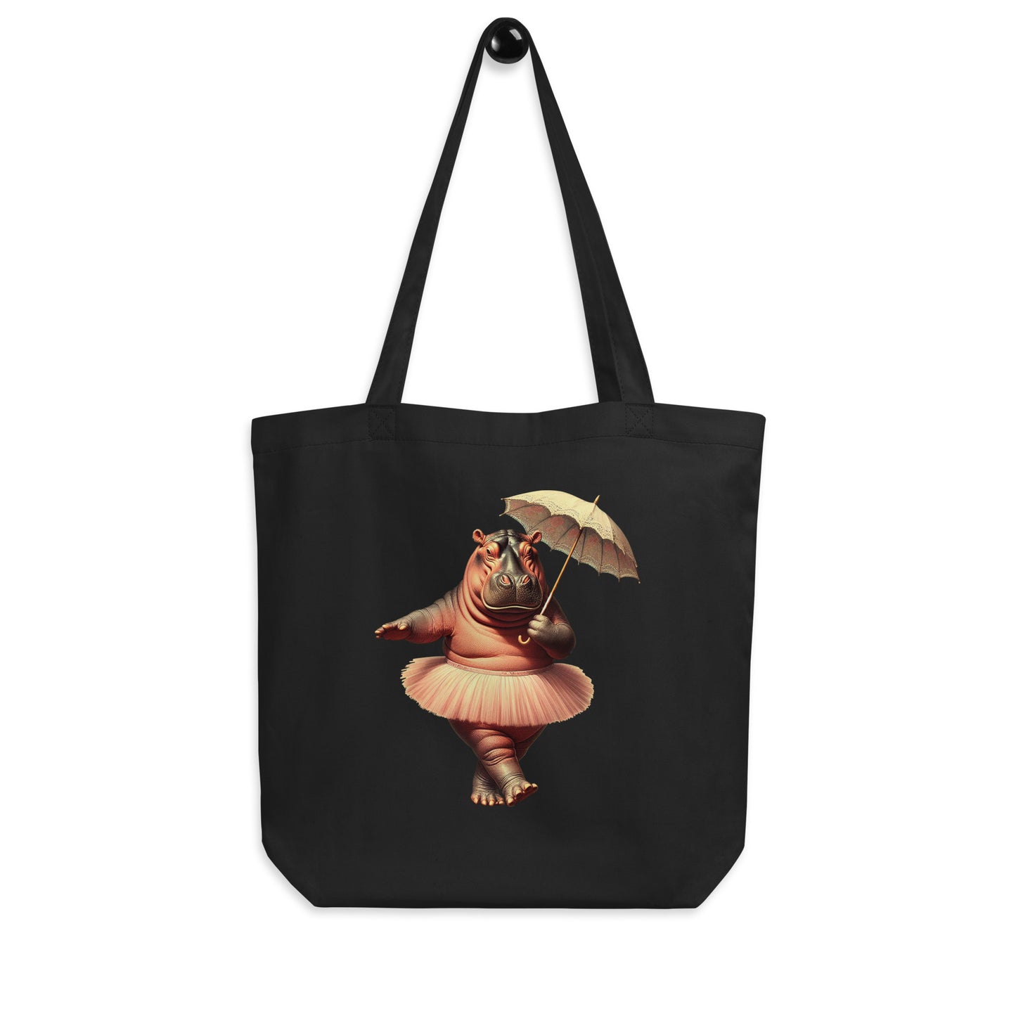 Marvelous Circus Pink Hippo Eco Tote Bag