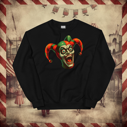 Terror Circus Exclusive Kooky Harlequin Clown Unisex Sweatshirt