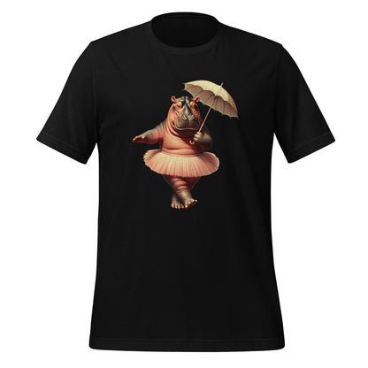 Charming Circus Pink Hippo In Tutu Unisex t-shirt